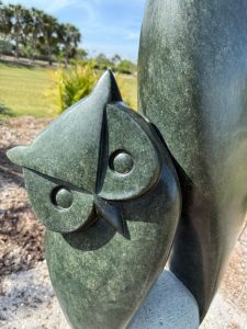 Mother Owl Shona Sculpture
