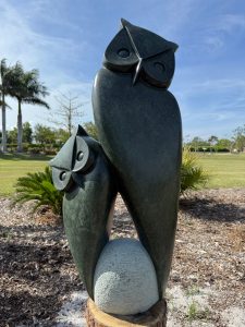 Mother Owl Shona Sculpture