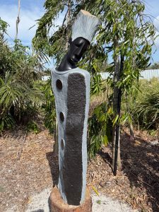 Shy To Talk Shona Sculpture