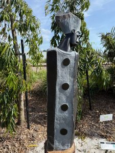 Shy To Talk Shona Sculpture